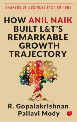 R. Gopalakrishnan HOW ANIL NAIK BUILT L&TS REMARKABLE GROWTH TRAJECTORY