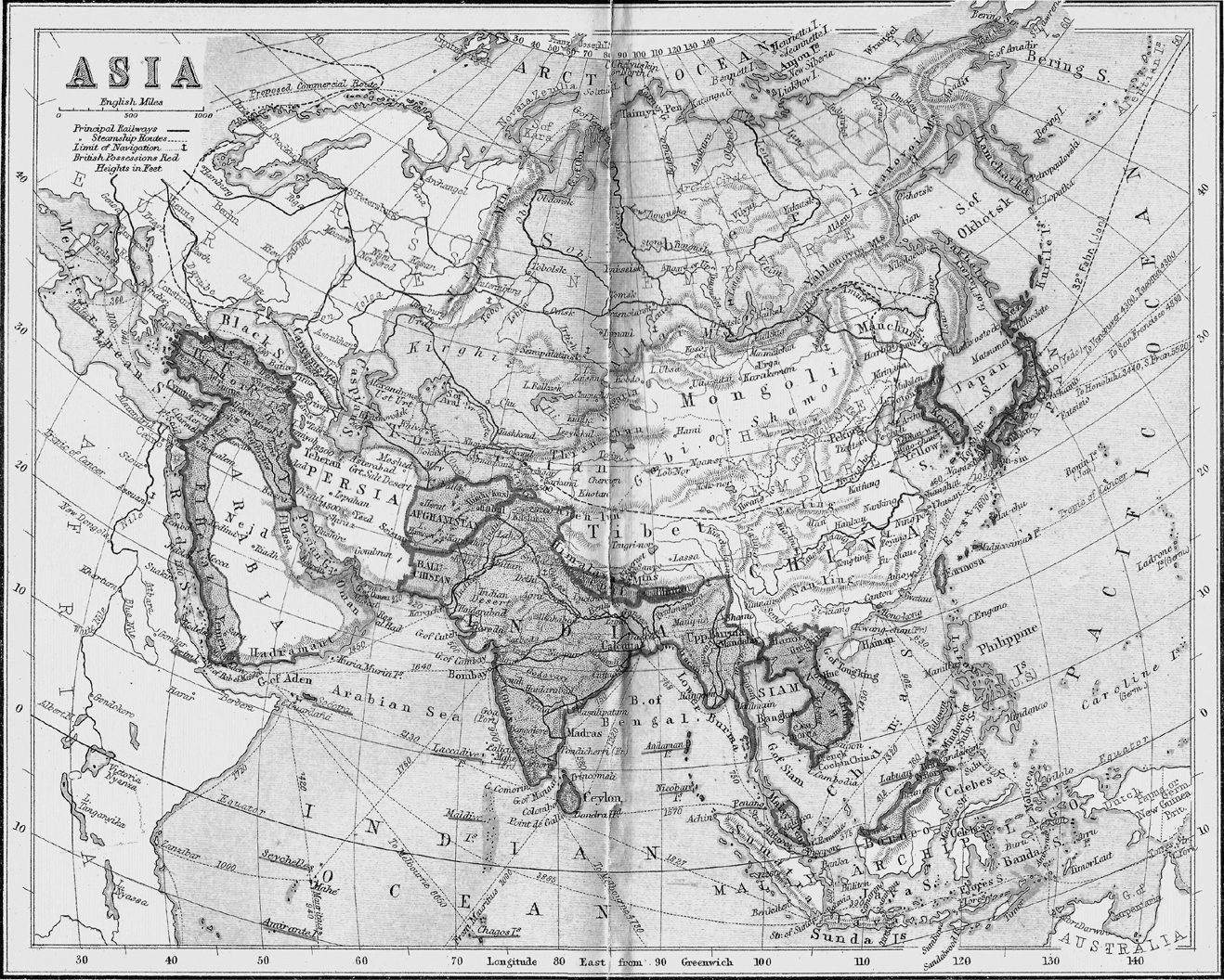 This map from Phillips geographers shows Asia c 1900 Authors collection - photo 2