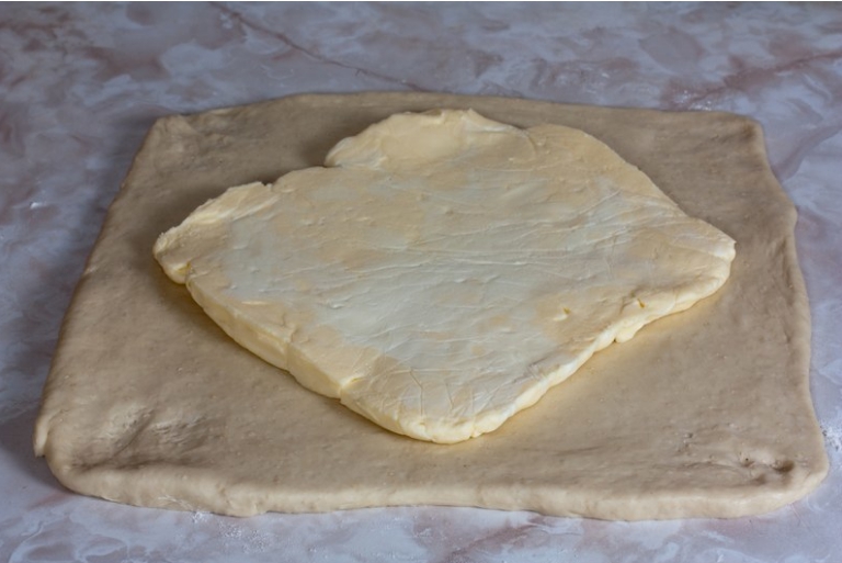 Fold the rnr f th dough over th Vegan Buttr if ur wrapping it like a gift - photo 4