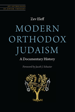 Zev Eleff - Modern Orthodox Judaism: A Documentary History