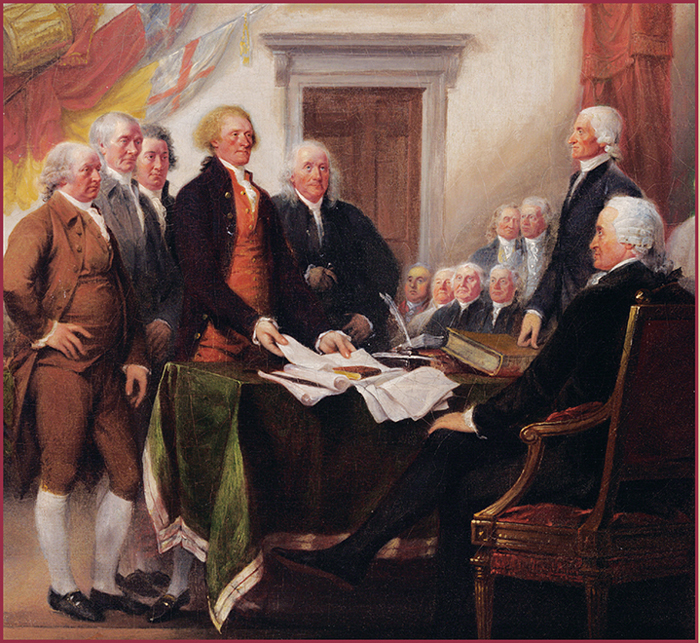 Detail from The Declaration of Independence July 4 1776 John Trumbull 1819 - photo 9