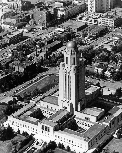 This aerial view of Nebraskas capitol was given to the authors grandparents - photo 4