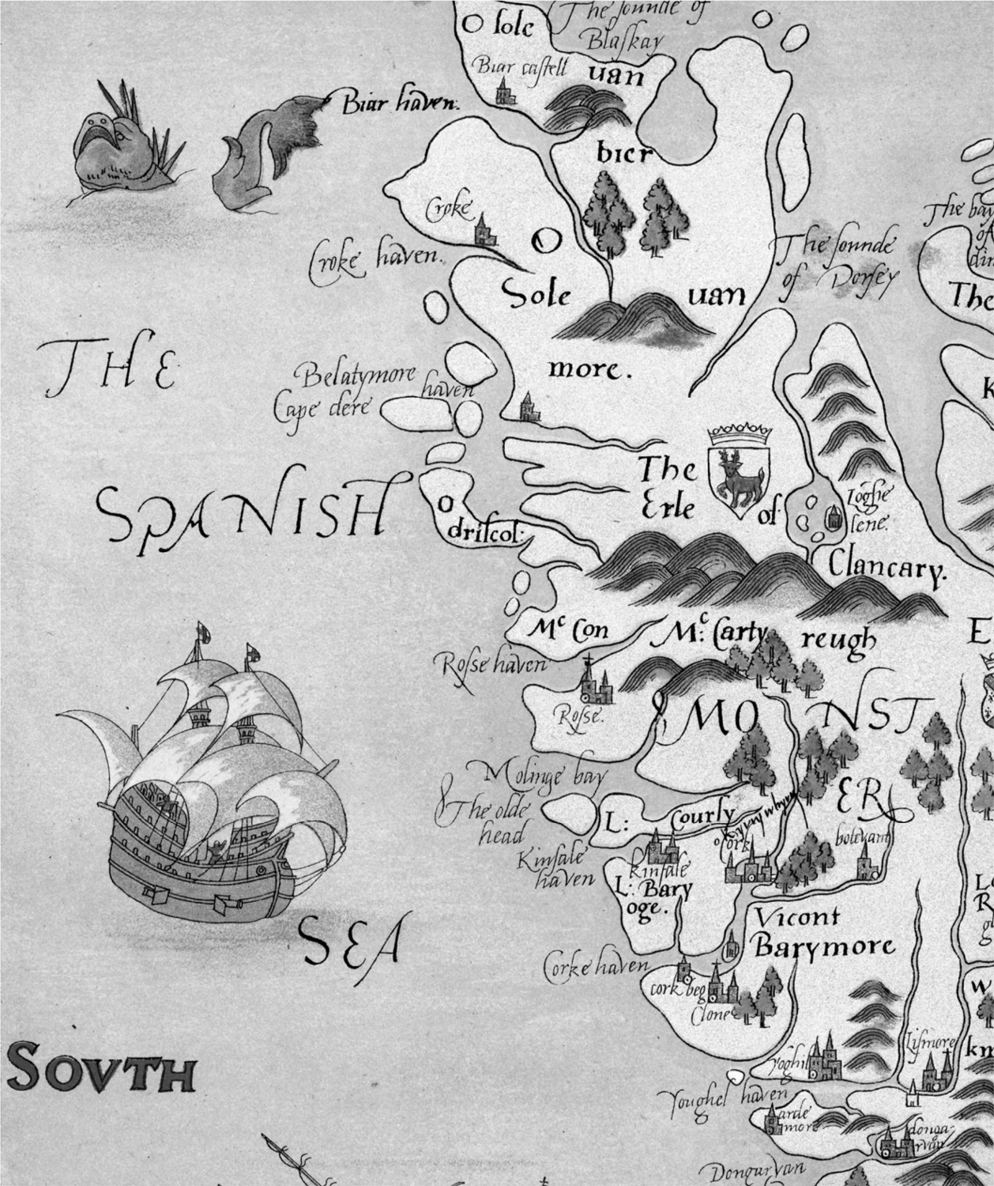 A detail from this extraordinary sixteenth-century map depicts Irelands - photo 4