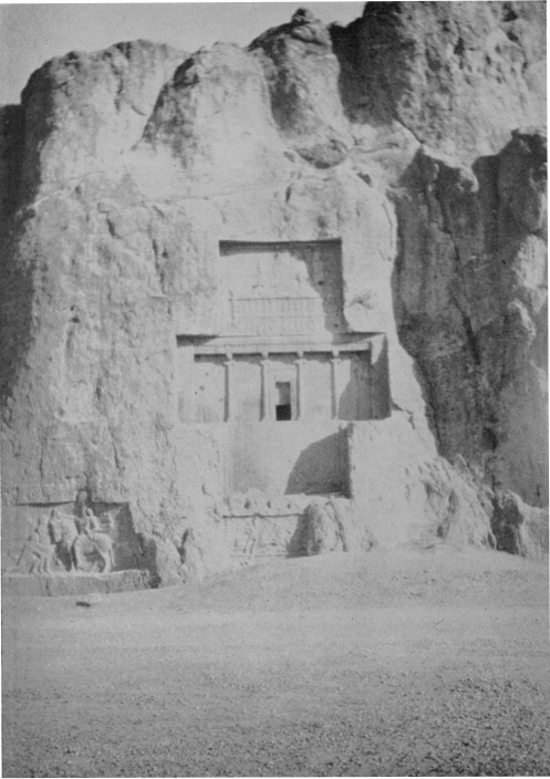 Tomb of Darius the Great To the left is a Sassanian rock sculpture representing - photo 2