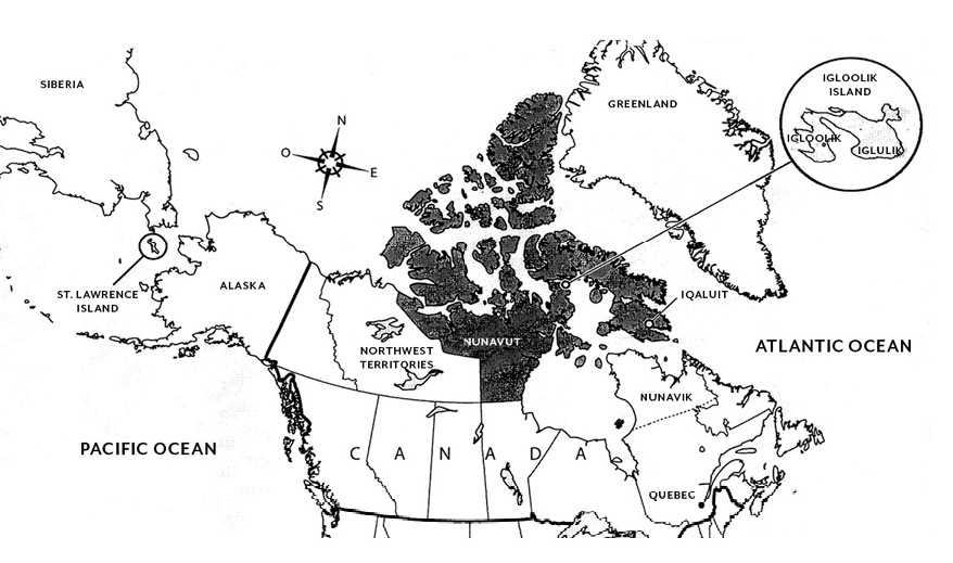 FIGURE 3 Map of Igloolik Nunavut and Nunavik in the Canadian Arctic and St - photo 5