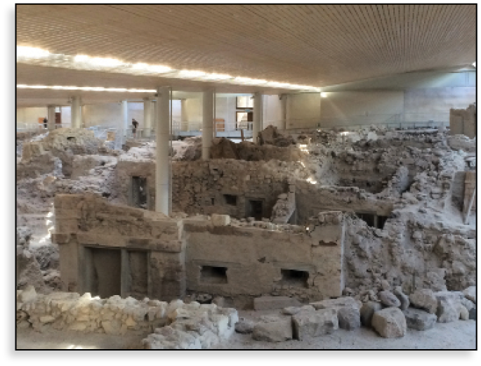 The Bronze Age city of Akrotiri on the island of Santorini Thera Greece What - photo 2