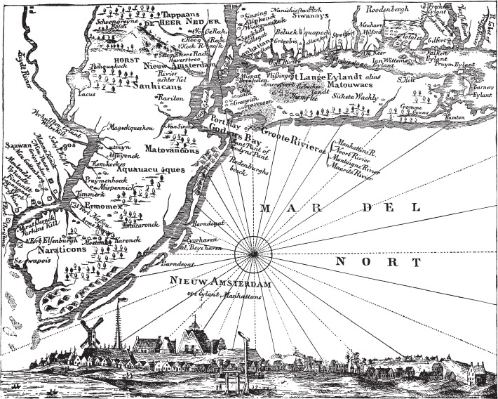 MAP OF NEW NETHERLANDSWith a view of New Amsterdam now New York AD 1656 - photo 1