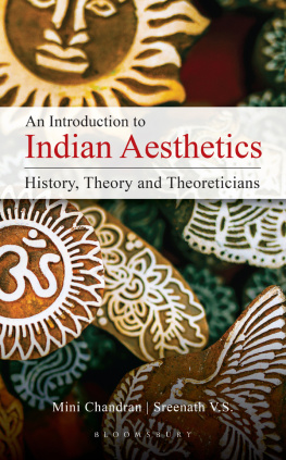 Mini Chandran - An Introduction to Indian Aesthetics: History, Theory, and Theoreticians