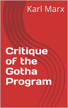 Karl Marx - Critique of the Gotha Programme