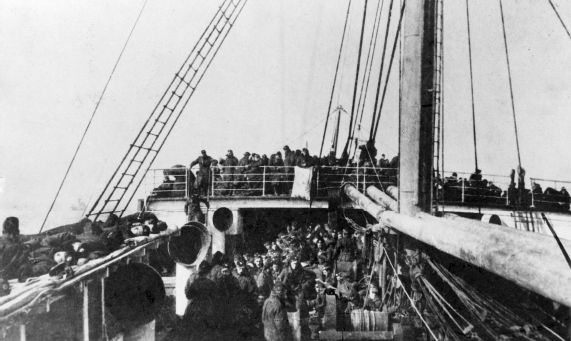 The boat was used before the outbreak of war as a cattle transport and the - photo 9