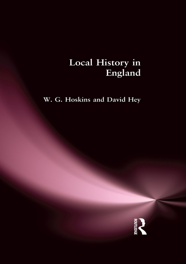 Local History in EnglandSome Press Reviews of the Earlier Editions the - photo 1