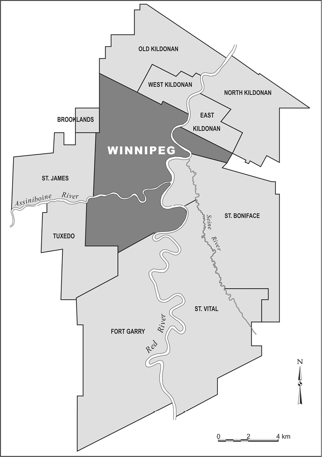 Map 1 Greater Winnipeg Metropolitan Area Source Canada Dominion Bureau of - photo 3