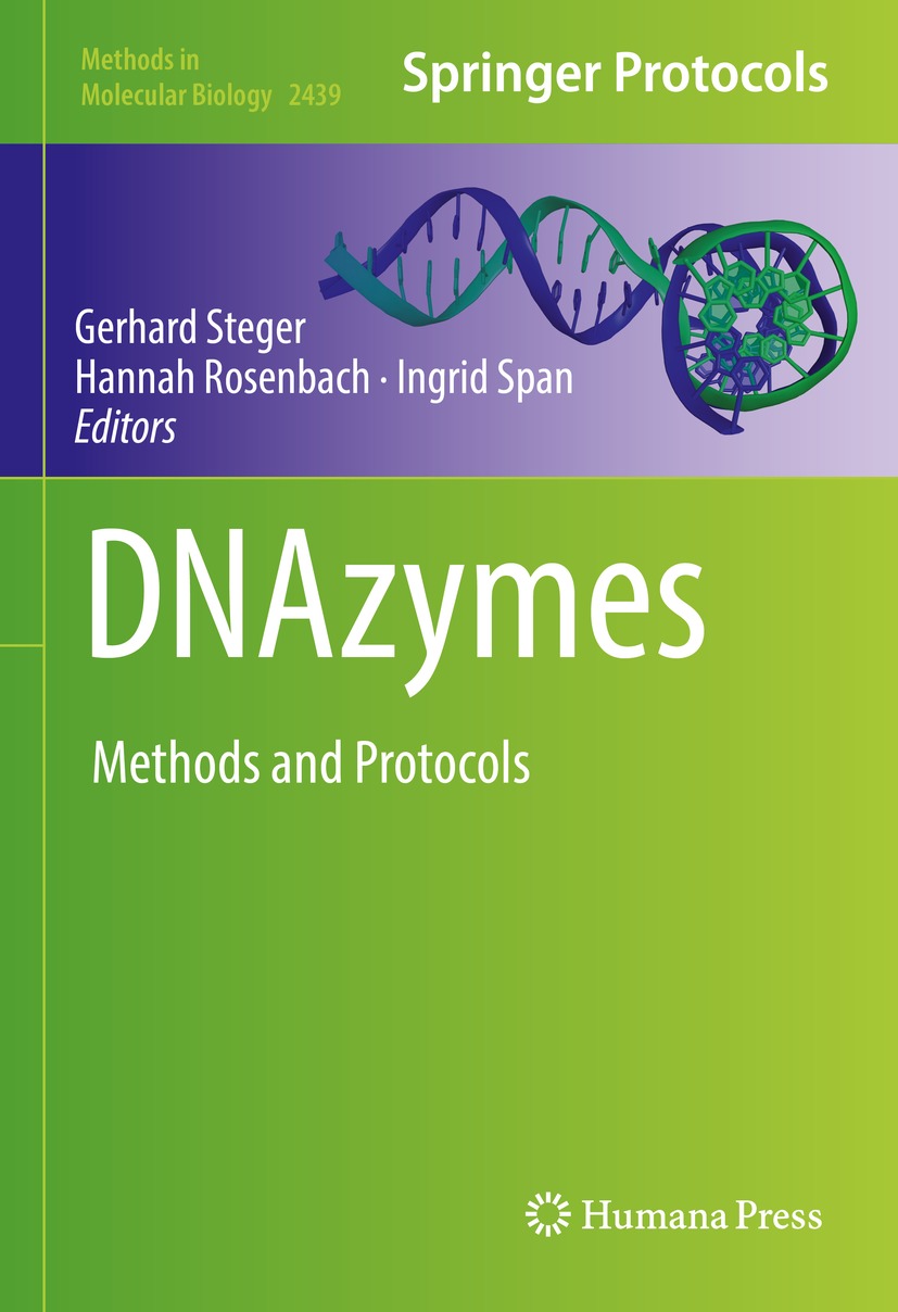 Book cover of DNAzymes Volume 2439 Methods in Molecular Biology Series - photo 1