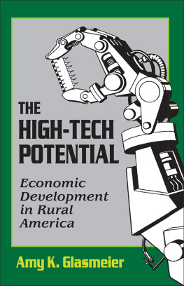 Amy Glasmeier The high-tech potential : economic development in rural America