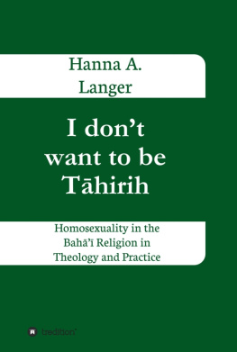 Hanna A. Langer - I don’t want to be Tāhirih