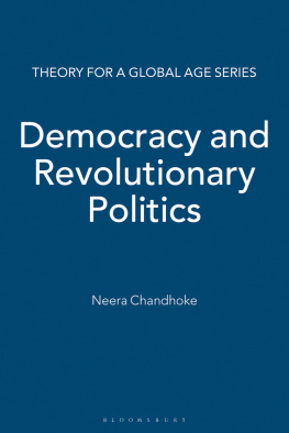 Neera Chandhoke - Democracy and Revolutionary Politics