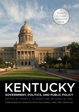 James C. Clinger - Kentucky Government, Politics, and Public Policy