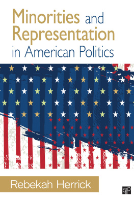 Rebekah Herrick - Minorities and Representation in American Politics