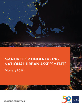 Asian Development Bank Manual for Undertaking National Urban Assessments