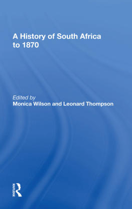 Monica Wilson A History of South Africa to 1870