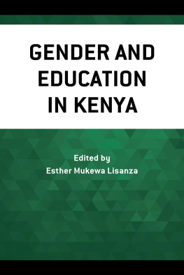 Esther Mukewa Lisanza - Gender and Education in Kenya