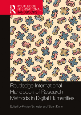Kristen Schuster Routledge International Handbook of Research Methods in Digital Humanities