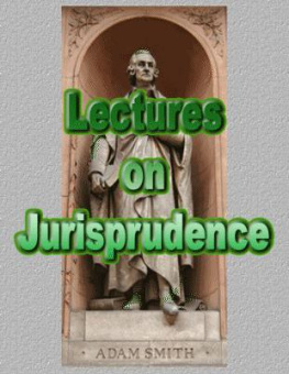 Adam Smith - Lectures on jurisprudence