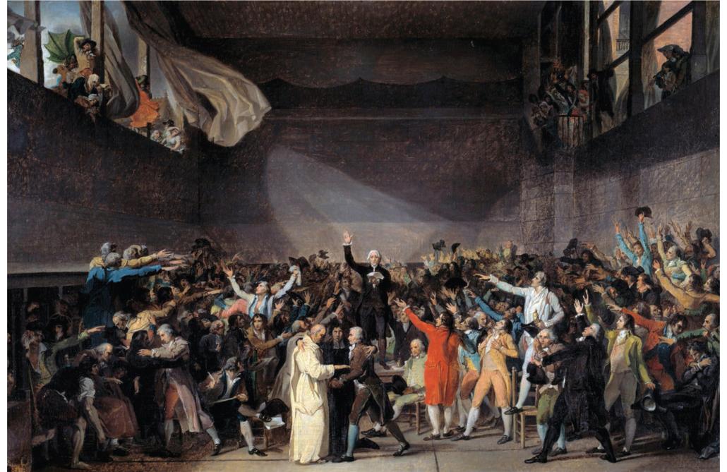 The Tennis-Court Oath One hears echoes of Rousseaus famous dictum Man is born - photo 10