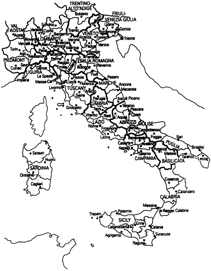 The regions and provinces of post-war Italy Contents INTRODUCTION Towards - photo 3