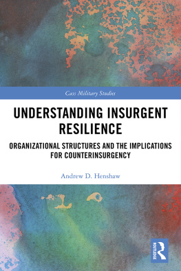 Andrew D. Henshaw Understanding Insurgent Resilience: Organizational Structures and the Implications for Counterinsurgency