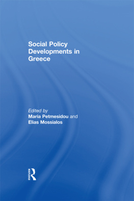 Elias Mossialos - Social Policy Developments in Greece