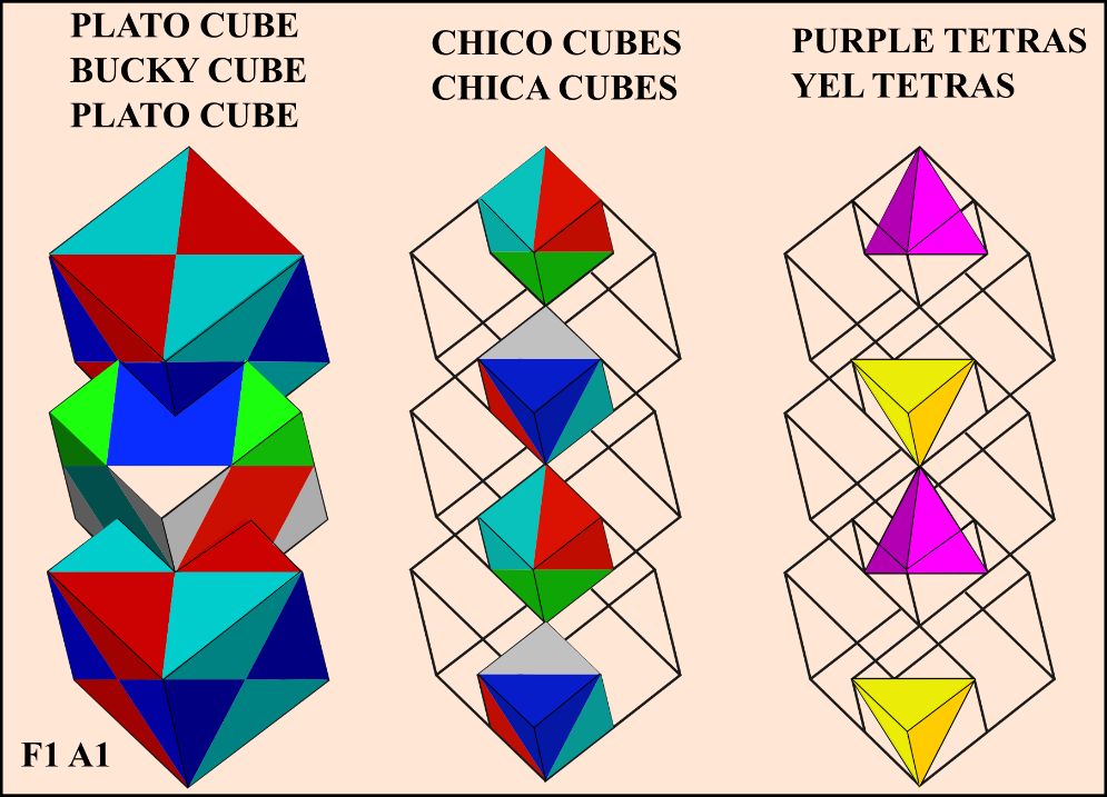 F1 A1 Shows the basic CubicWonder arrangement The Plato Cube and Bucky Cube - photo 1