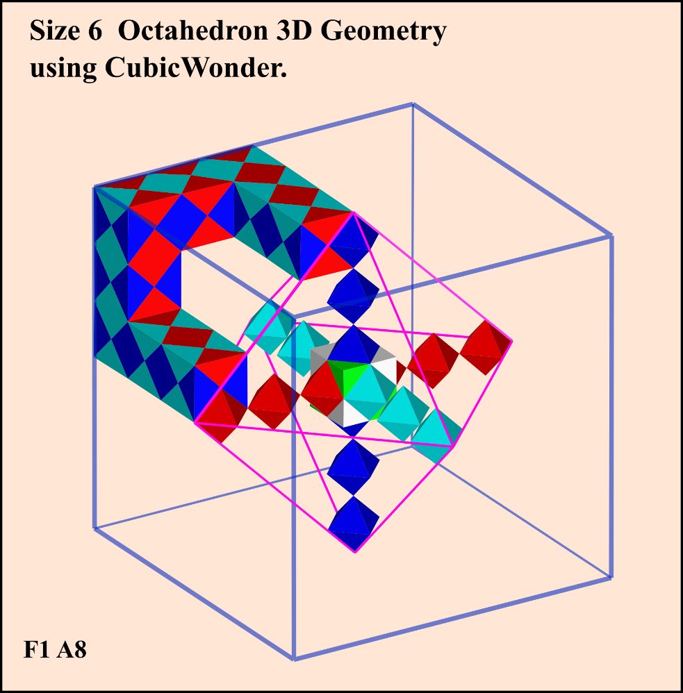 F1 A8 shows that the 3D geometry of a Size 6 Octahedron is integrated in the 3D - photo 8