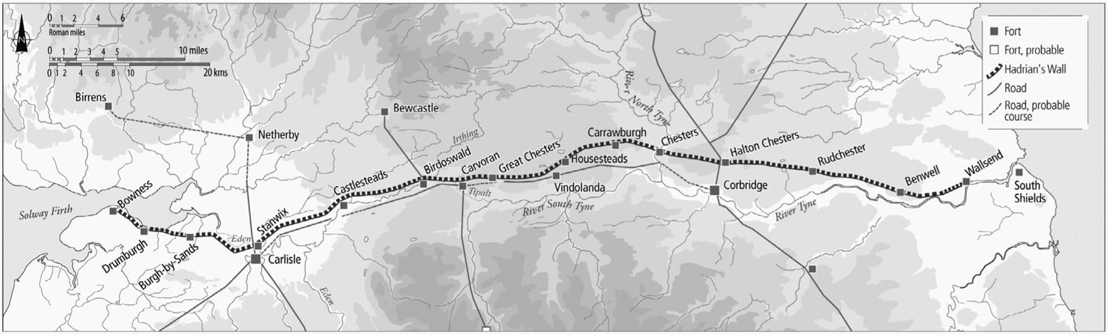 Hadrians Wall at the end of Hadrians reign Courtesy of David J Breeze - photo 5