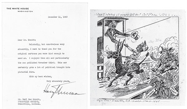 A letter from Truman in response to one of Knechts cartoons December 1948 UE - photo 4