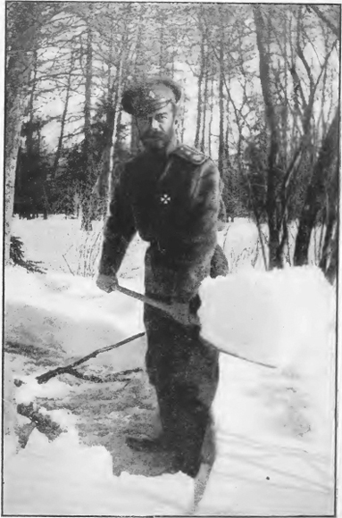 THE CZAR CLEARING A PATH THROUGH THE SNOW IN THE PARK OF TSARSKOE-SELO AT THE - photo 1