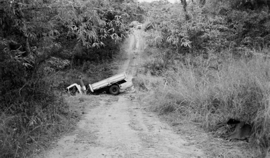 A truck after hitting a guerrilla mine in Mozambique The driver was killed - photo 16