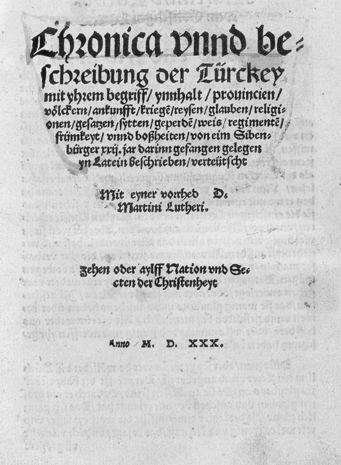 Martin Luthers edition of George of Hungary 1530 Courtesy of Houghton - photo 1