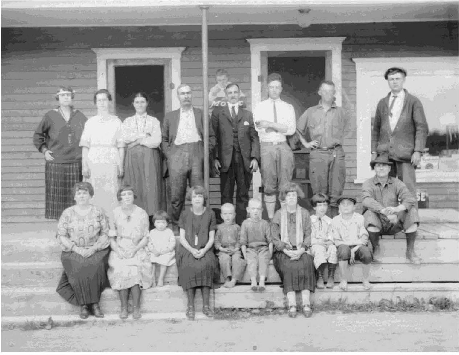 Photo taken about 1924 in front of Alexis Babins combination house and store - photo 4