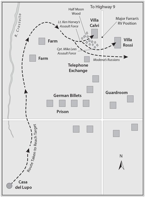 Attack on the German 14 Army Villa Headquarters Adapted from Major Farrans - photo 3