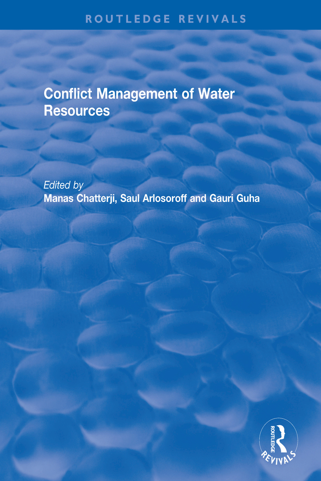 CONFLICT MANAGEMENT OF WATER RESOURCES Conflict Management of Water Resources - photo 1