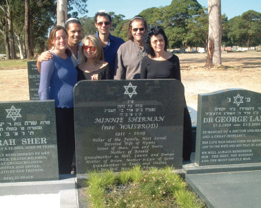 III The Sherman family at Minnies grave 2004 from left Ondine Dror - photo 26