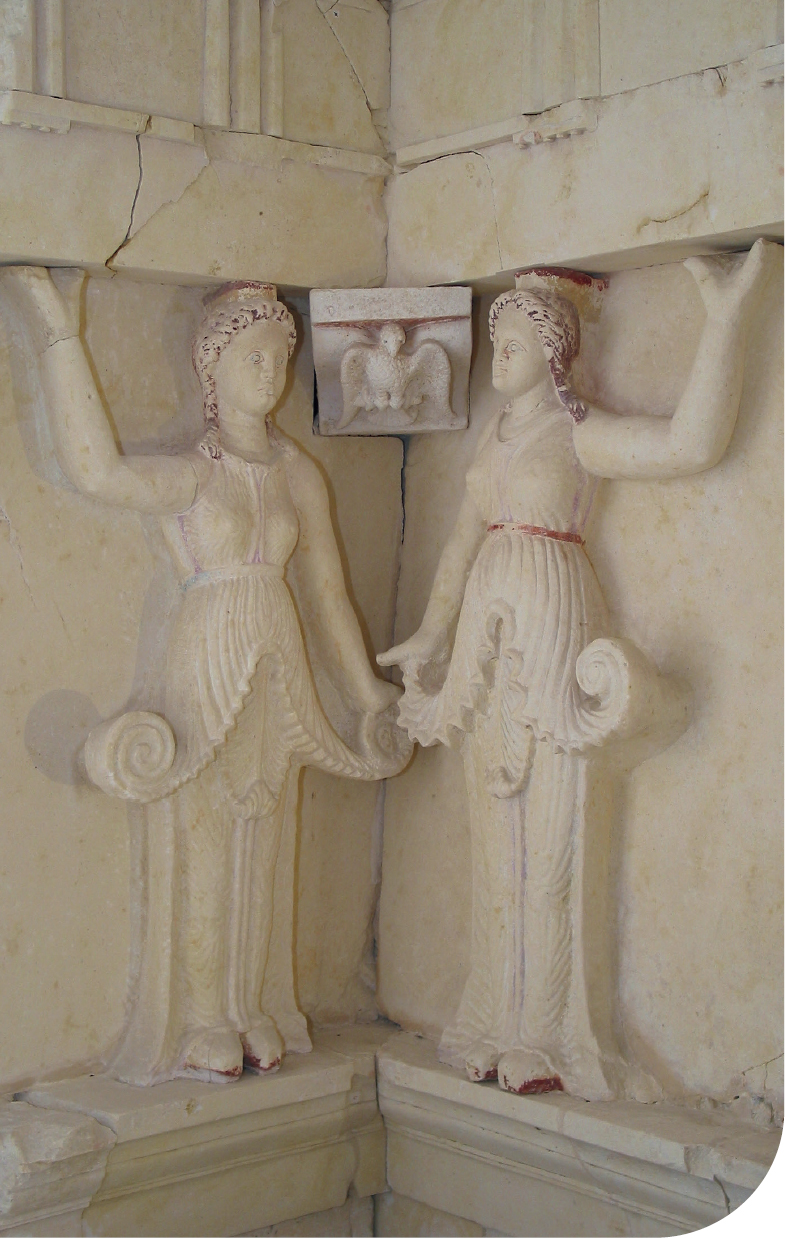 Tomb at Sveshtari Two of the ten elegant caryatids that support the roof of - photo 44