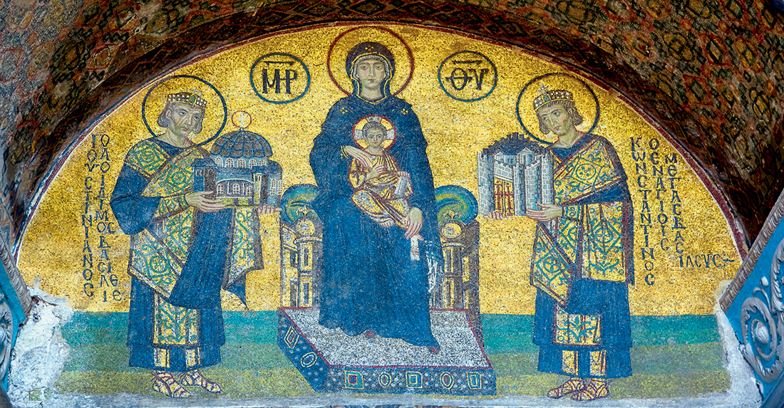 The Virgin and Child with Justinian and Constantine in the vestibule of Hagia - photo 5