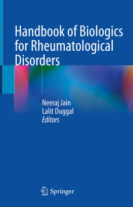 Neeraj Jain (editor) Handbook of Biologics for Rheumatological Disorders