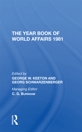 George W. Keeton The Year Book of World Affairs, 1981