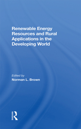 Norman L Brown - Renewable Energy Resources and Rural Applications in the Developing World