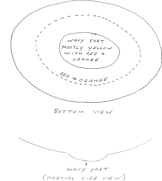 Plate 6 Wavy UFO This drawing is typical as the hues indicated red yellow - photo 9