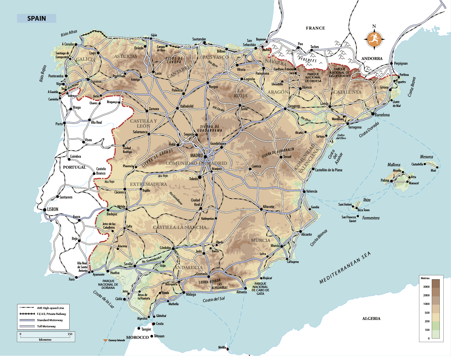 Fact file Spains land area is around half a million square kilometres about - photo 7