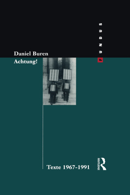 Daniel Buren - Achtung! Texte 1969-1994